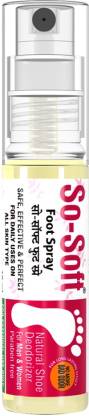 SoSoft So-Soft Natural Shoe Deodorizer, Paraben Free, Anti bacterial & Anti Fungal, For Men & Women, All Skin Types Odour Control