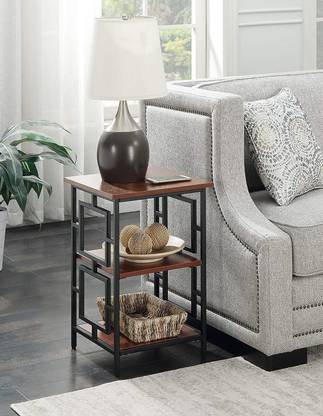Aart Sofa Side Table With Storage Bed End For Home And Office Metal Frame 3 Tier Engineered Wood Corner In India Aart Sofa Side Table With Storage, How High Should A Sofa Side Table Be