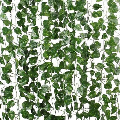 Kiano Artificial Vine Creeper Plants For Home Decor Main Door Wall Balcony Office Decoration Party Festival Craft Contains 30 Leaves Each String 7 2 Ft Pack Of Strings Plant - Artificial Leaves Decoration Ideas