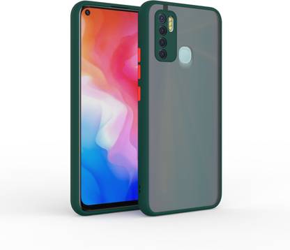 MECase Back Cover for Infinix Hot 9 Pro shockproof Smoke matte finish Back case cover, Infinix Hot 9