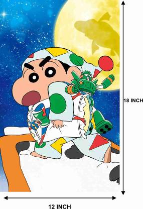 Shin Chan Cartoon Wall Poster For Room With Gloss Lamination M16 Paper ...