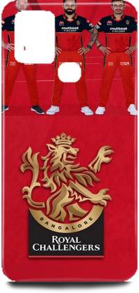 Entio Back Cover for Tecno Spark Go 2020-KE5-Rajasthan Royals logo Sunries Hyderbad Royal Challengers logo