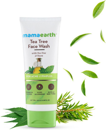 mamaearth tea tree face wash flipkart