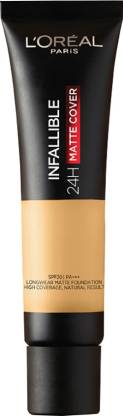 L'Oréal Paris Infallible 24H Matte Cover Liquid Foundation, 240 Natural Honey, 35 ml Foundation