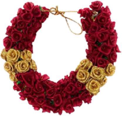 Udhayam Bridal Flower Bun Hair Gajra Accessories For South Indian Wedding, Juda Decoration Gajra design no 1 ,Pack Of 1 (red and gold) Hair Accessory Set Price in India - Buy Udhayam Udhayam Bridal Flower Bun Hair Gajra Accessories For South Indian Wedding, Juda Decoration Gajra design no 1 ,Pack Of 1 (red and gold) Hair Accessory Set Price in India - Buy Udhayam