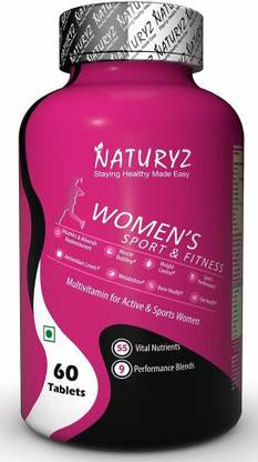 naturyz womens sport daily multivitamin tablets for women with 55 vital nutrients