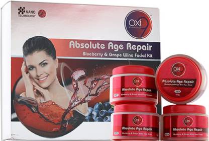 Oxi9 Absolute Age Repair Blueberry & Grape Wine Facial Kit