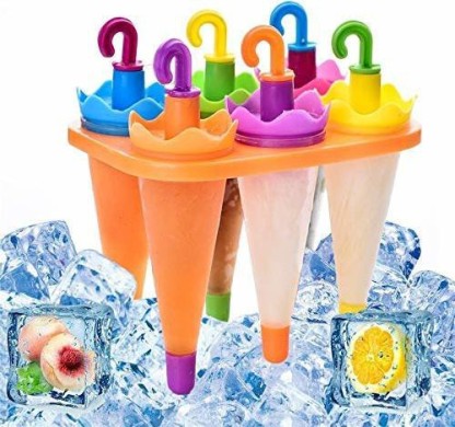 6 Freezer Ice Pop Lolly Maker Tray Cream Popsicle Yogurt Mold Maker Mould Kulfii 