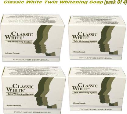 Classic White Twin Whitening Soap For Anti Aging Dead Skin Removal Pack Of 4 Price In India Buy Classic White Twin Whitening Soap For Anti Aging Dead Skin Removal Pack Of