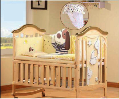 dog crib bedding set