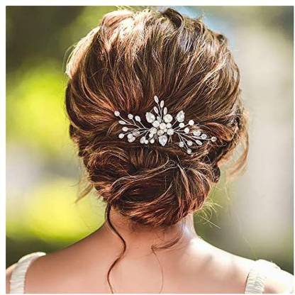 Aukmla Wedding Hair Combs Pearls Hair Accessories Handmade Crystals Bridal  Hair Piece for Women and Girls HC-21 Hair Pin Price in India - Buy Aukmla  Wedding Hair Combs Pearls Hair Accessories Handmade