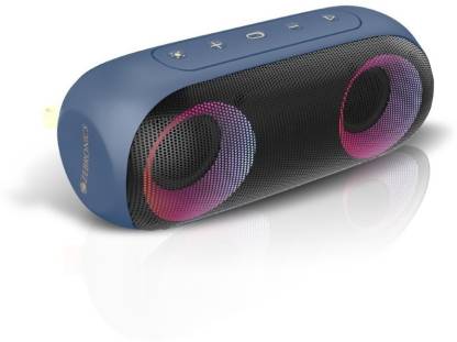 Zebronics 20 Watts Portable Bluetooth Speaker (Metal Hook, ZEB-MUSIC BOMB X, Blue)