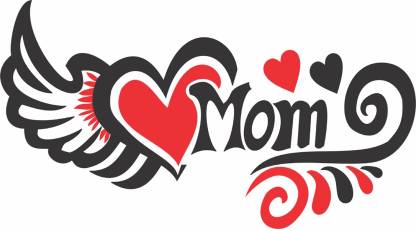 voorkoms Mom with Heart and Wings Tattoo Temporary Body Waterproof Boy and  Girl Tattoo - Price in India, Buy voorkoms Mom with Heart and Wings Tattoo  Temporary Body Waterproof Boy and Girl