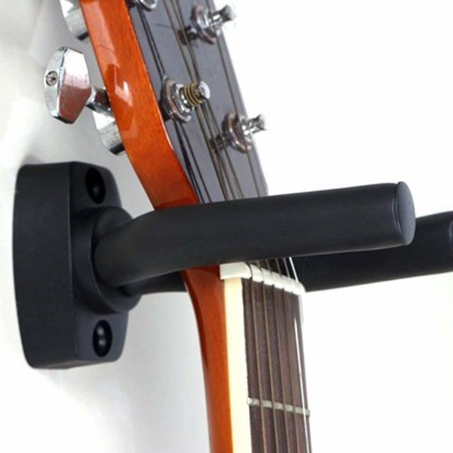 Violin Banjo Ukulele Accessories Mandolin Guitar Wall Mount Hanger 4 Pack Hook Black Metal Guitar Holder Stand for All Size Musical Instruments Bass 