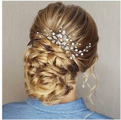 Simsly Wedding Crystal Hair Combs Pearls Bridal Hair Pins Wedding Hair  Accessories for Brides and Bridesmaids (Style 1) Hair Pin Price in India -  Buy Simsly Wedding Crystal Hair Combs Pearls Bridal