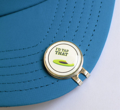 1 Golf Ball Marker "cognome" o "iniziali" 1 CAP-Clip Colori Argento 