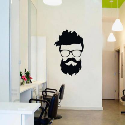 GLOBAL GRAPHICS 30 cm Dashing Hair Style Handsome Beard with Black Goggle  Decorative Wall Sticker ( PVC Vinyl ) Reusable Sticker Price in India - Buy  GLOBAL GRAPHICS 30 cm Dashing Hair