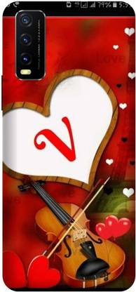 VS PRINT LINK Back Cover for VIVO Y20i ( V letter,V name V ...