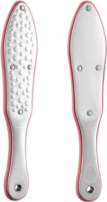 Beauté Secrets Professional Foot File Callus Remover, Double Sided Pedicure Rasp for Cracked Heel and Dead Foot Skin - Heavy Duty Stainless Steel, Silver