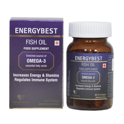HealthBest EnergyBest Fish Oil Softgel capsules | Omega 3 | Increase Energy  | 1000mg Price in India - Buy HealthBest EnergyBest Fish Oil Softgel  capsules | Omega 3 | Increase Energy | 1000mg online at Flipkart.com