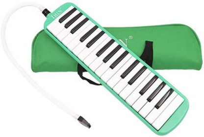 Vilihy Melodica 32 Key Pianica Portable with Carrying Bag Short and Long Mouthpieces for Beginners Kids Gift Red 