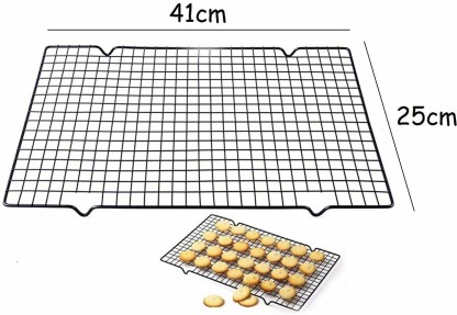 Timetided Home Kitchen Baking Accessories Easy Clean Nonstick Cooling Rack Mesh Grid Baking Cookie Biscuit Cake Drying Stand 