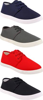 Chevit Combo Pack of 4 Casual Sneakers With Sneakers For Men