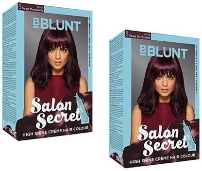 BBlunt Salon Secret High Shine Creme Hair Colour , Burgundy - Price in  India, Buy BBlunt Salon Secret High Shine Creme Hair Colour , Burgundy  Online In India, Reviews, Ratings & Features 
