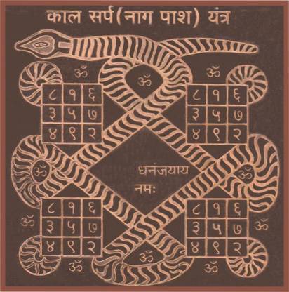 Parashara ARKAM Kalasarpa Yantra - Copper (For removal of ...