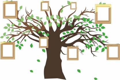 Uk Interior Design 35 Cm Family Tree Wall Sticker For Living Room Bed 