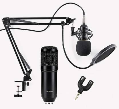 Corslet BM800 Microphone for Singing Studio Microphone for Voice Recording  Gaming Microphone Streaming mic Condenser Mic