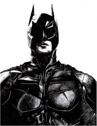Batman Sketch Poster Paper Print - Movies posters in India - Buy art, film,  design, movie, music, nature and educational paintings/wallpapers at  