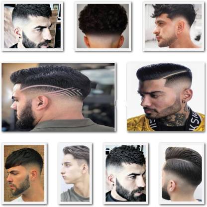 salon wall Poster Man Hair Style Combo 9 Pack Paper Print - Personalities  posters in India - Buy art, film, design, movie, music, nature and  educational paintings/wallpapers at 