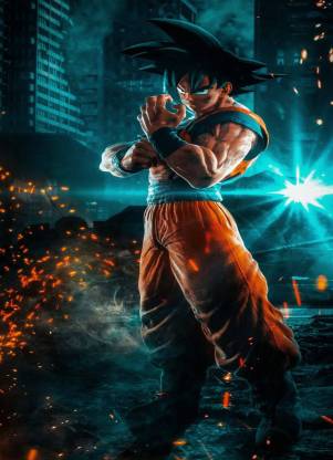 A3 SIZE WALL DECOR POSTER FOR GOKU, DRAGONBALLZ, ANIME, SUPERSAIYAN 3D  Poster - Animation & Cartoons posters in India - Buy art, film, design,  movie, music, nature and educational paintings/wallpapers at 