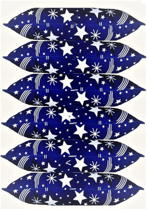 blue star pillow