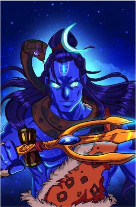 Angry Shiva Art Poster Paper Print - Religious posters in India - Buy art,  film, design, movie, music, nature and educational paintings/wallpapers at  