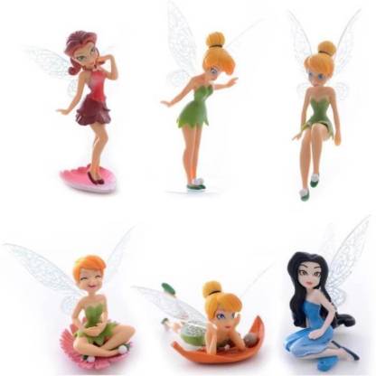 TOYQO Tinker Bell Cartoon Fairy Princess Doll Action Figures Toy Gift Set  For Kids (Multicolor) - Tinker Bell Cartoon Fairy Princess Doll Action  Figures Toy Gift Set For Kids (Multicolor) . Buy