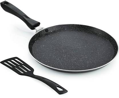 iVBOX Max-Pro 280mm Induction Non Stick Tawa With Outer Hard-Stone Coating Tawa 27 cm diameter  (Aluminium, Non-stick, Induction Bottom)