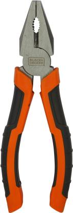 Black & Decker BDHT81587 Steel 160mm Combination Pliers (Orange)