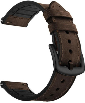 22mm leather watch strap