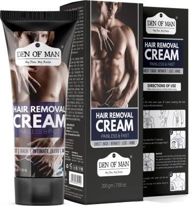 Den of Man Hair Remover Cream For Men, Body, Chest, Back, Legs, Under Arms  & Bikini Line Cream - Price in India, Buy Den of Man Hair Remover Cream For  Men, Body,