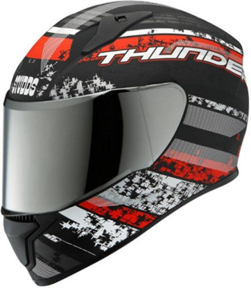 STUDDS Thunder D1 Matt Black N2 Red XL 