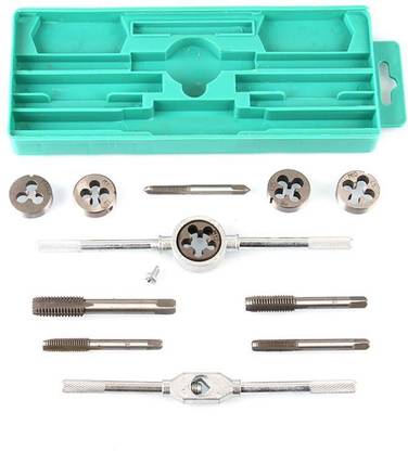 12Pcs Metric Tap and Die Set Alloy Screw Screwdriver Thread Wrench Hand Tool Kit 12Pcs Metric Tap and Die Set Alloy Screw Screwdriver Thread Wrench Hand Tool Kit