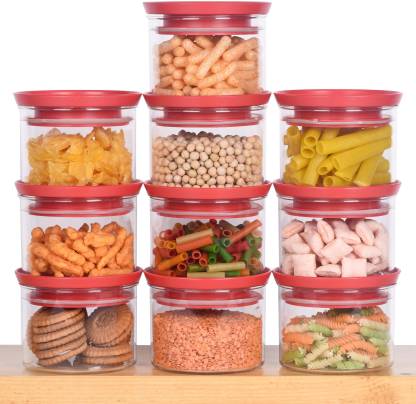 omkar Kitchen Round Shape Airtight & Storage Containers - 500 ml (Pack ...