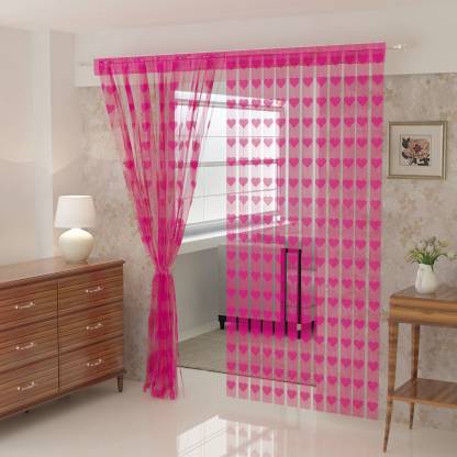 Flipkart SmartBuy 214 cm (7 ft) Polyester Semi Transparent Door Curtain Single Curtain