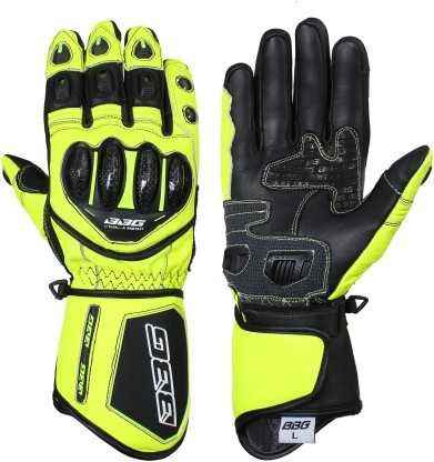 neon green riding gloves