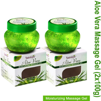 nutriglow aloe vera massage gel