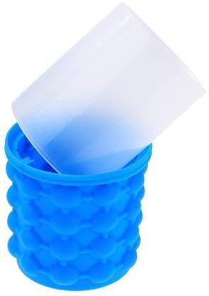 Won 1 L Silicone Ultimate Ice Cube Maker Silicone Bucket With Lid Makes Small Size Nugget