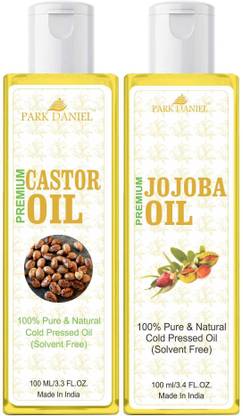 PARK DANIEL Organic Jojoba oil and Castor oil combo pack of 2 bottles of 100 ml(200 ml) Hair Oil - Price in India, Buy PARK DANIEL Organic Jojoba oil and Castor oil PARK DANIEL Organic Jojoba oil and Castor oil combo pack of 2 bottles of 100 ml(200 ml) Hair Oil - Price in India, Buy PARK DANIEL Organic Jojoba oil and Castor oil