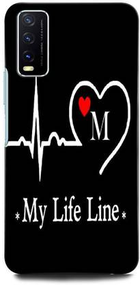 Intellize Back Cover For Vivo Y12s V33 M M Letter M Alphabet My Life Line M Intellize Flipkart Com